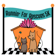 Runnin for Rescues5KCatandDog Logo