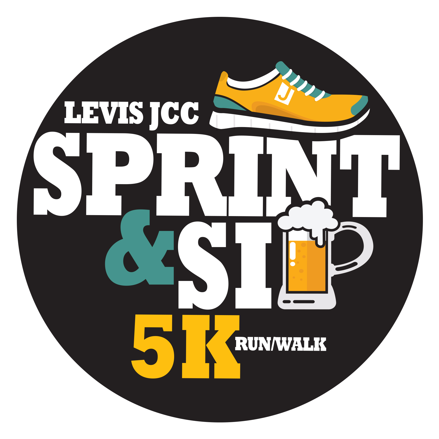 Sprint Sip 5K Race Logo